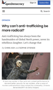 Chris Ash and Sophie Otiende's article for OpenDemocracy's Beyond Trafficking and Slavery Blog, titled 