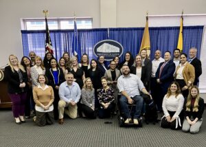 Chris with the Beyond Words working group at the US Office for Victims of Crime